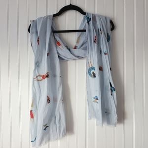 Beautiful FRAAS scarf NWOT 100% cotton